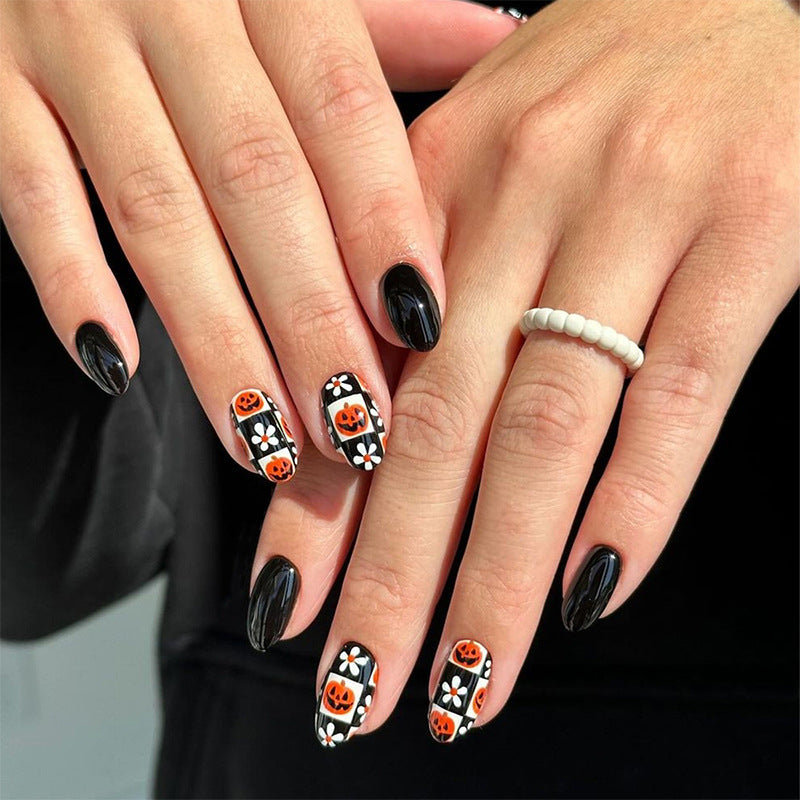 Halloween-Themed Press-On Nail Set Acalora