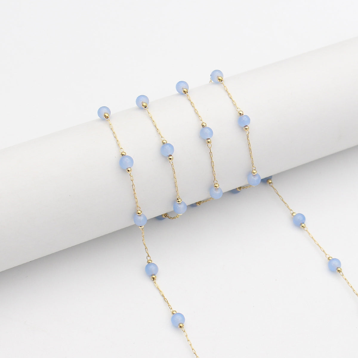 Elegant Beaded Eyewear Retainer Chain Acalora