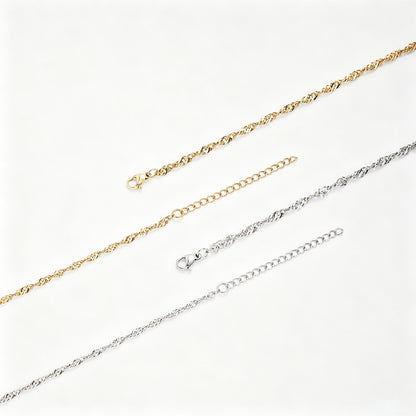 Textured Twisted Chain Bracelet Acalora