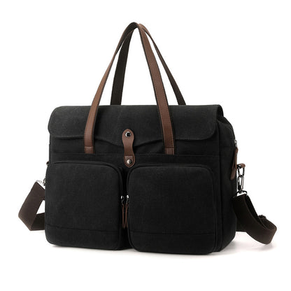 Stylish Canvas Briefcase Acalora