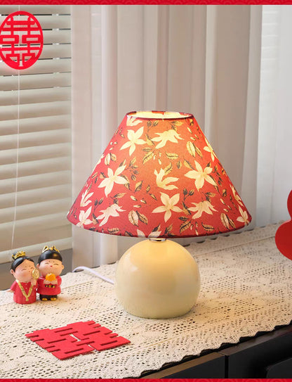 Modern Floral Accent Table Lamp