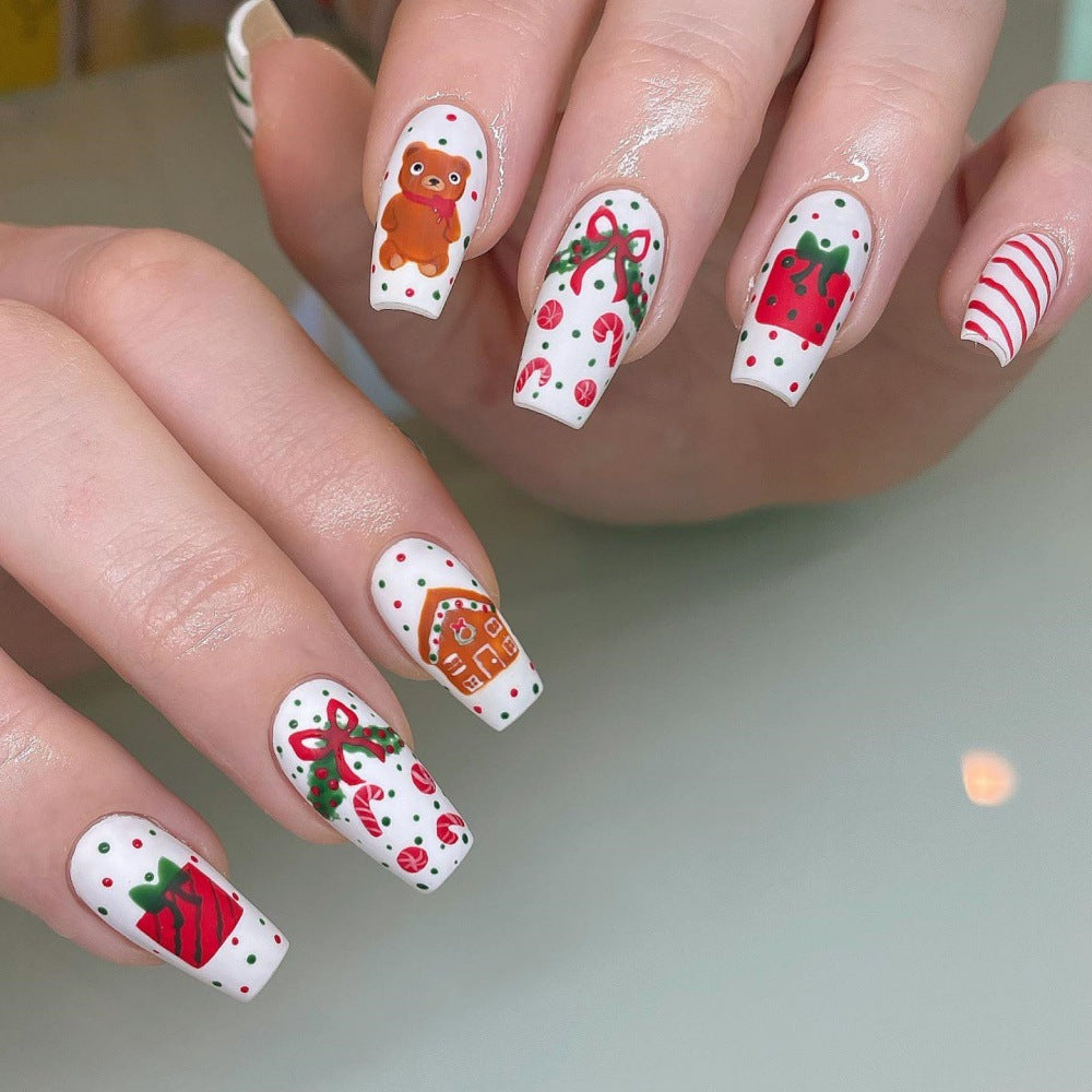 festive nail tips Acalora