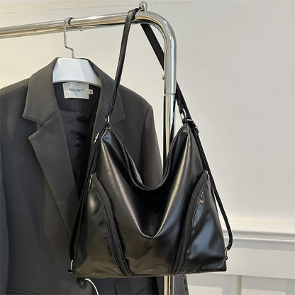 Chic Faux Leather Hobo Bag Acalora