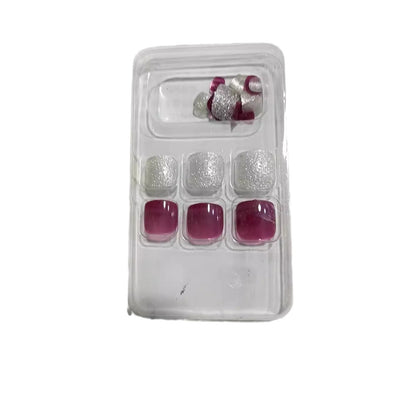 Premium Press-On Nail Set with Glitter and Gemstone Accents Acalora