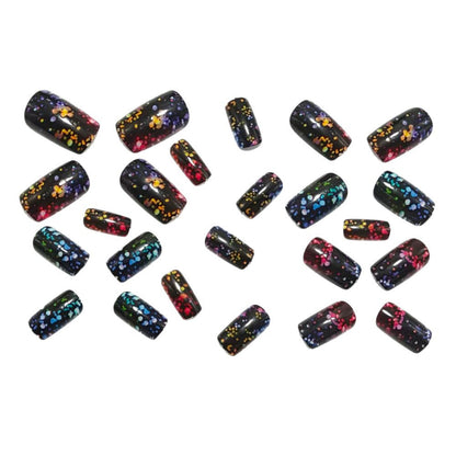 Artificial nails with sparkling glitter effect Acalora