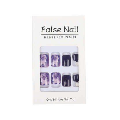 Artificial Nail Set with Creative Flower Designs Acalora