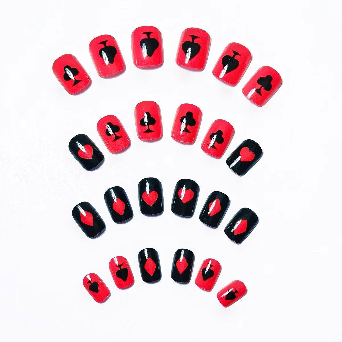Themed Playing Card Nail Art Acalora