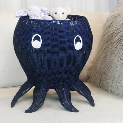 Cute Octopus-Shaped Woven Planter Acalora