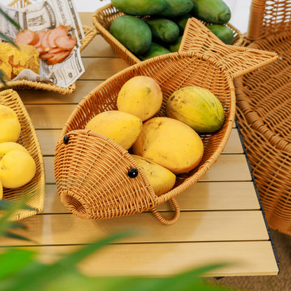 Decorative Woven Fish-Shaped Basket Acalora