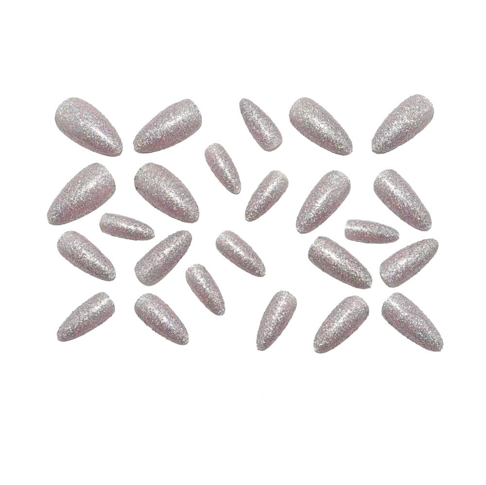 Artificial nails with glitter and elegant design Acalora