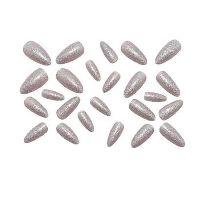 Artificial nails with glitter and elegant design Acalora