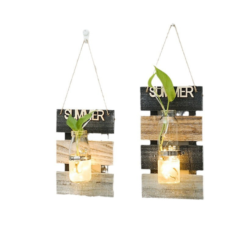 Wall decoration with glass carafe holder Acalora