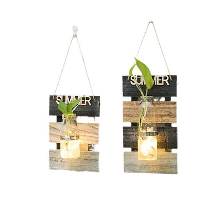 Wall decoration with glass carafe holder Acalora
