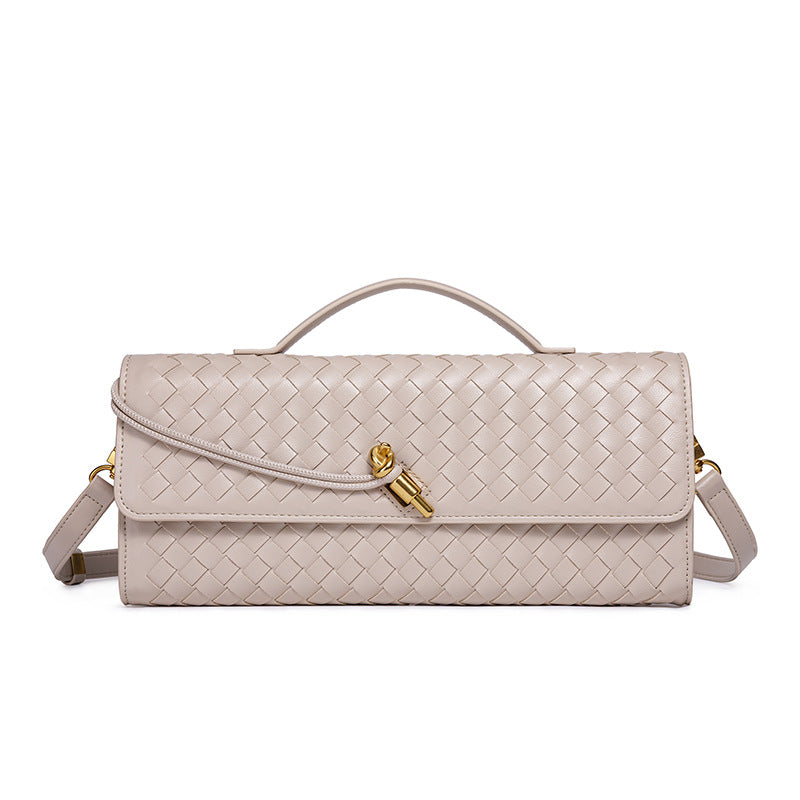 Woven Leather Clutch Acalora