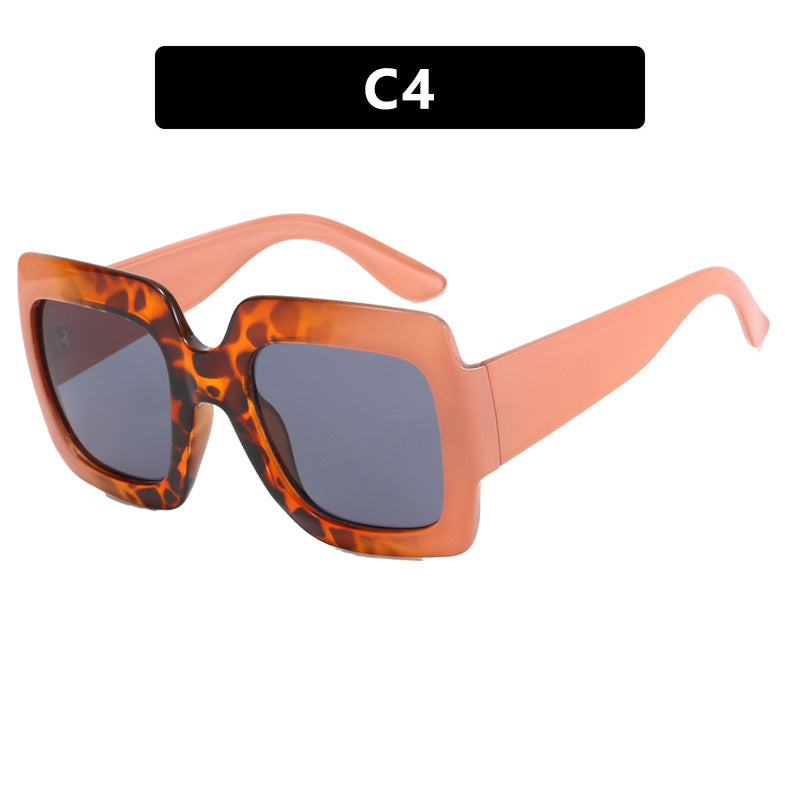 Women's oversized Square Sunglasses with striking tortoiseshell design Karnz
