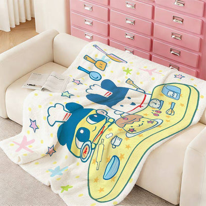 Cartoon-Themed Cozy Blanket