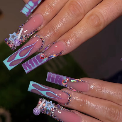 Artistic Premium 3D Press-On Nail Art Acalora