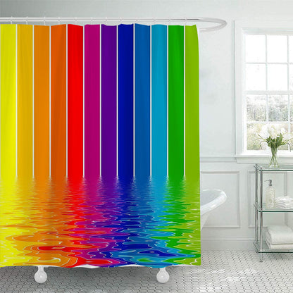Scenic Beach-Themed Shower Curtain