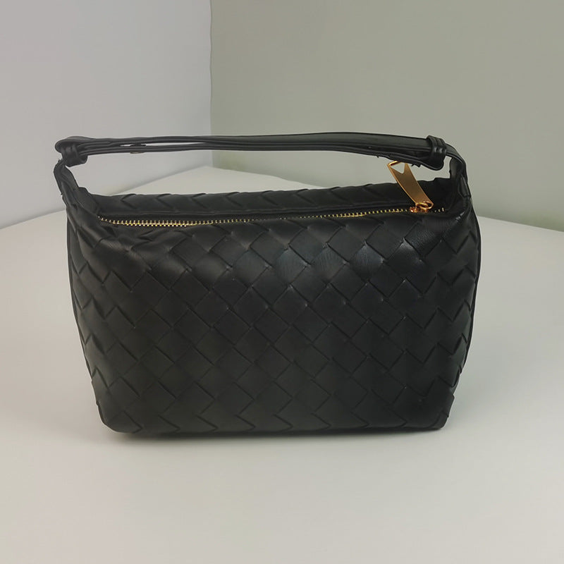 Woven Leather Satchel Bag Acalora
