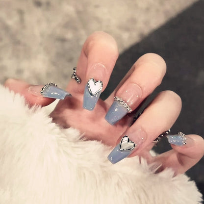 Decorative Floral Press-On Nail Art Set Acalora