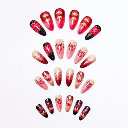 Romantic Floral Nail Art Design Acalora