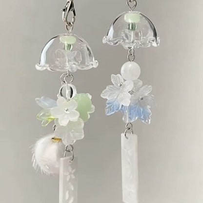 Decorative Floral Charm Keychain Acalora