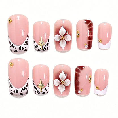 Decorative 3D Floral Nail Art Acalora