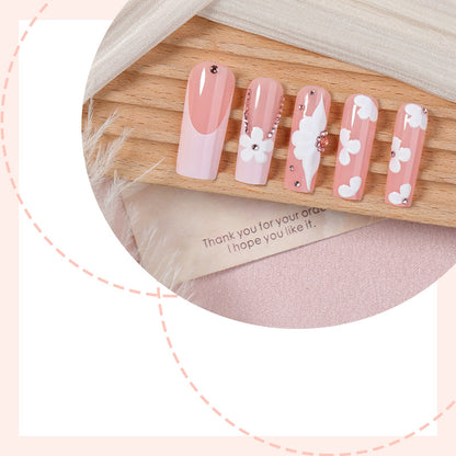 Floral Accent Press-On Nail Art Kit Acalora