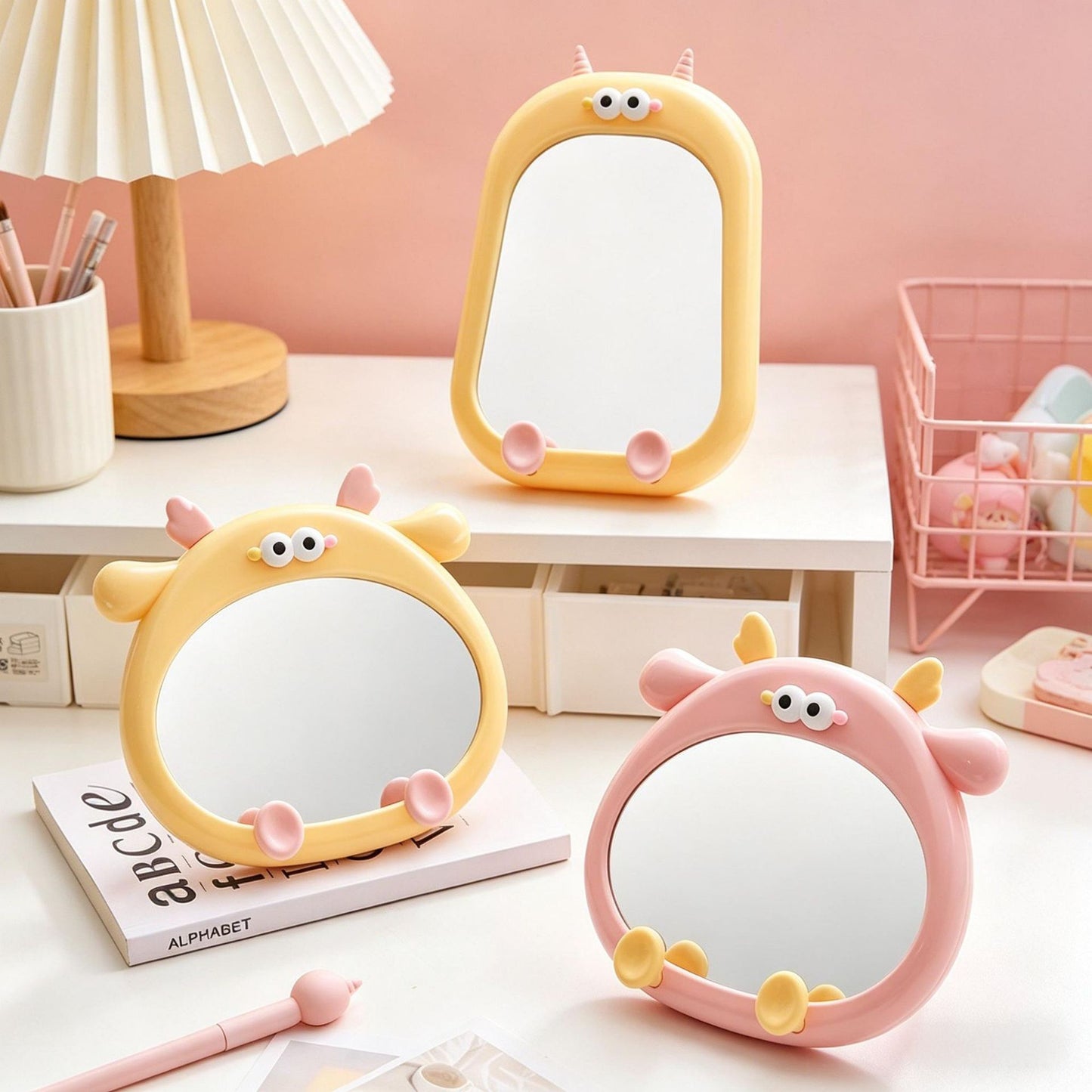 Fun Character-Themed Decorative Table Mirror