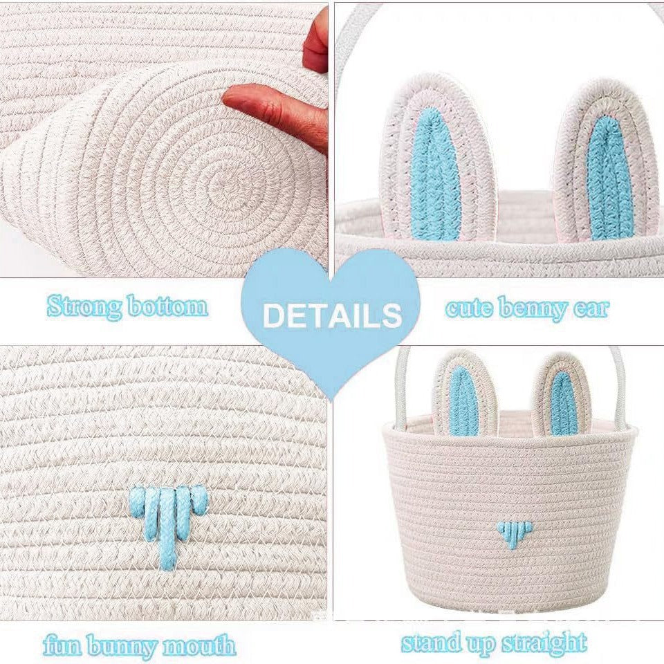 Playful Storage Basket in Rabbit Design Acalora