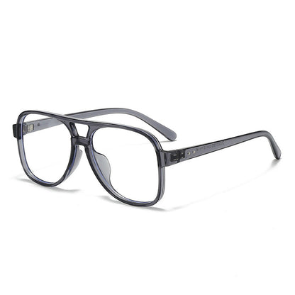 Men's Oversized Transparent Square Glasses Bowlift