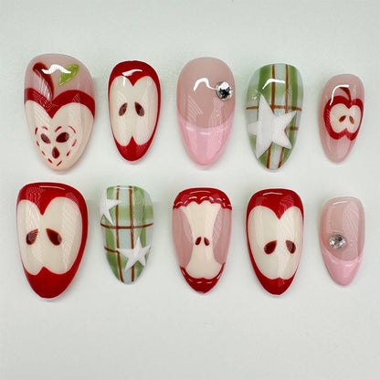 Whimsical Themed Press-On Nail Art Set Acalora