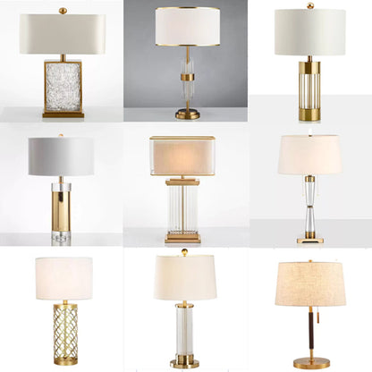 Elegant Contemporary Table Lamp with Crystal Accents