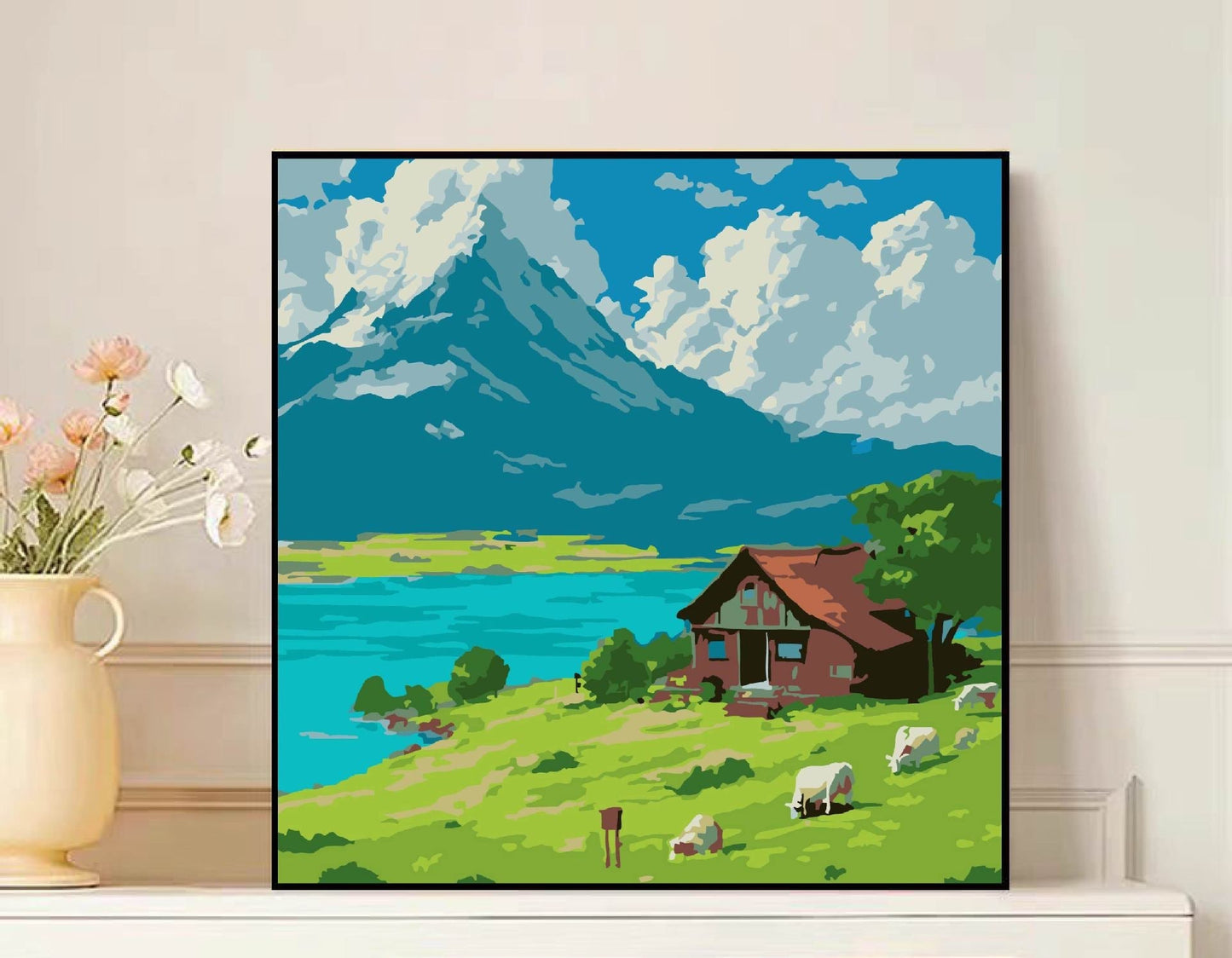 Scenic Mountain Landscape Canvas Art