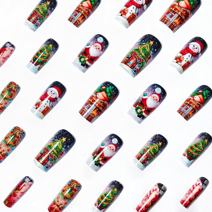 Festive 3D Holiday Nail Art Acalora