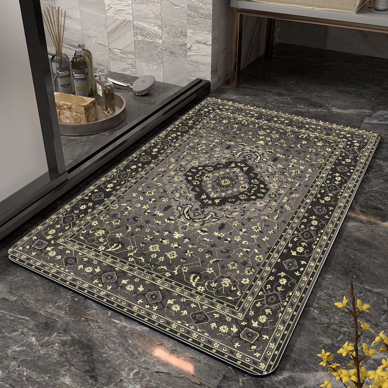 Floral Art Bathroom Mat Acalora