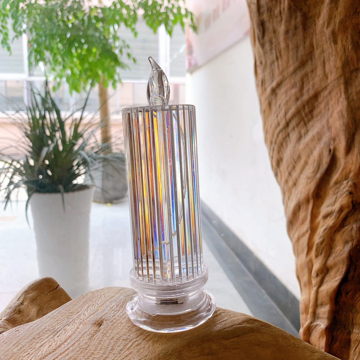 Decorative Crystal LED Flameless Candle Jar Acalora