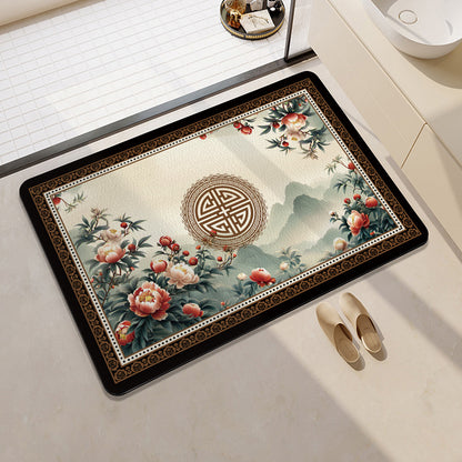 Playful Citrus-Themed Bath Mat Acalora