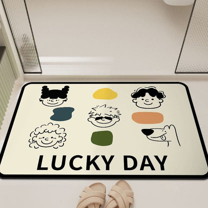 Cartoon-Inspired Bathroom Mat