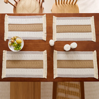 Chic Fringed Table Placemats