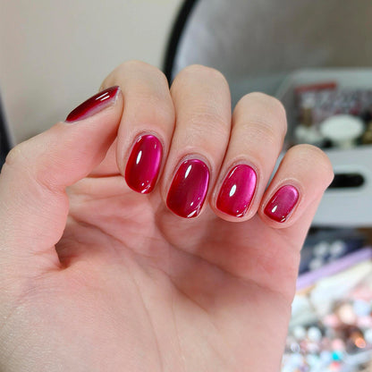 Gradient Glossy Press-On Nail Set Acalora