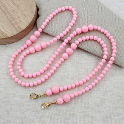 Heart-Embellished Beaded Eyewear Chain Acalora