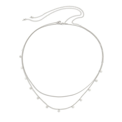 Layered Disc Necklace Acalora