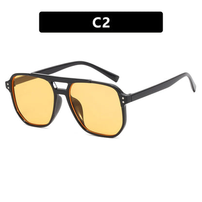 Women's oversized sunglasses with geometric design and UV protection Karnz