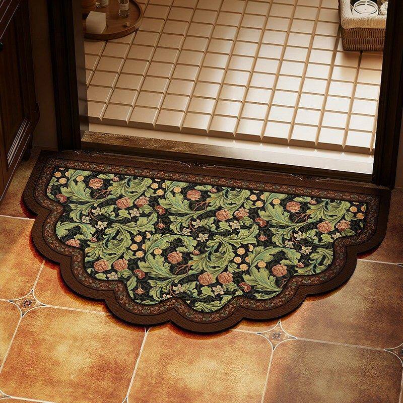 Decorative Floral Patterned Door Mat