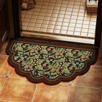 Decorative Floral Patterned Door Mat