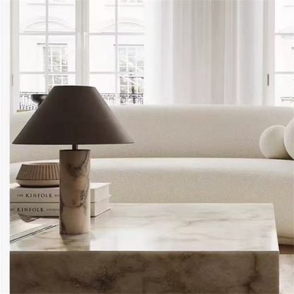 Modern Marble Table Lamp with Geometric Design