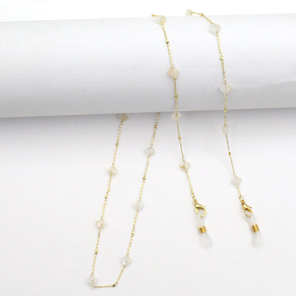 Elegant Crystal-Designed Eyewear Chain Acalora