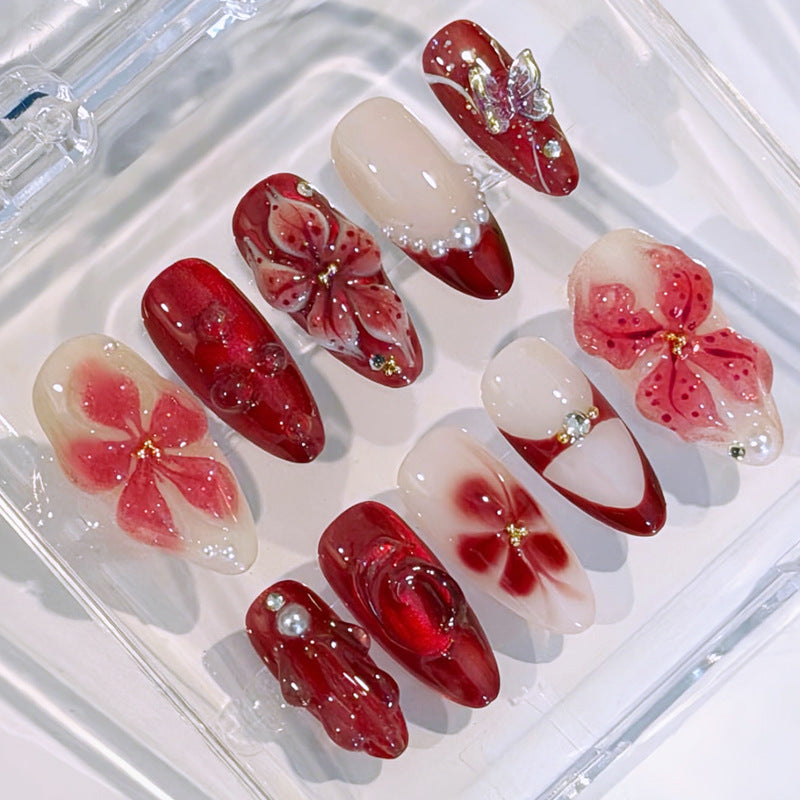 Floral Art Press-On Nail Set Acalora