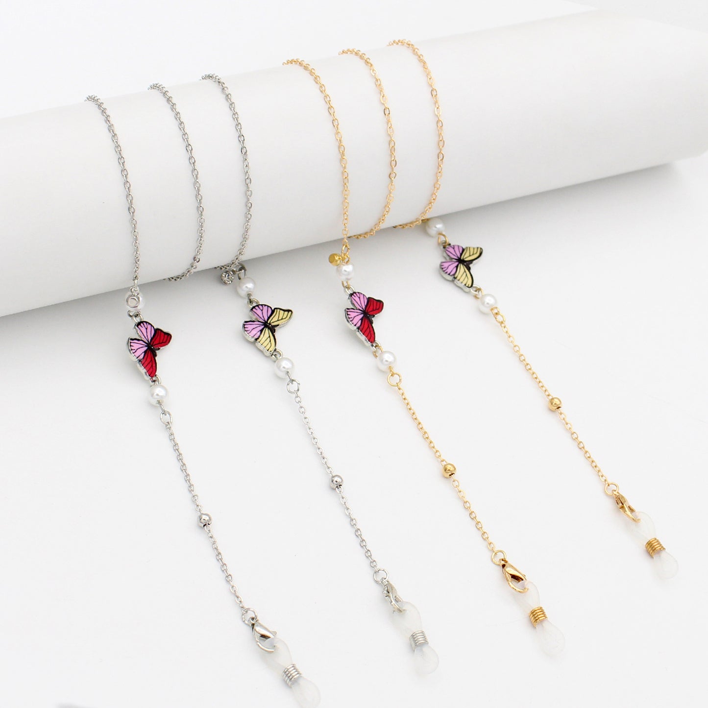 Enchanting Butterfly Eyewear Chain Holder Acalora